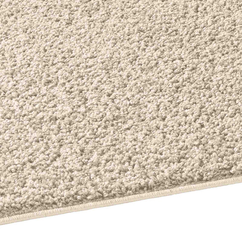 Waschbarer Shaggy | Ideal auch als Badematte | Wohnzimmer Badezimmer Küche Flur Läufer | Creme
